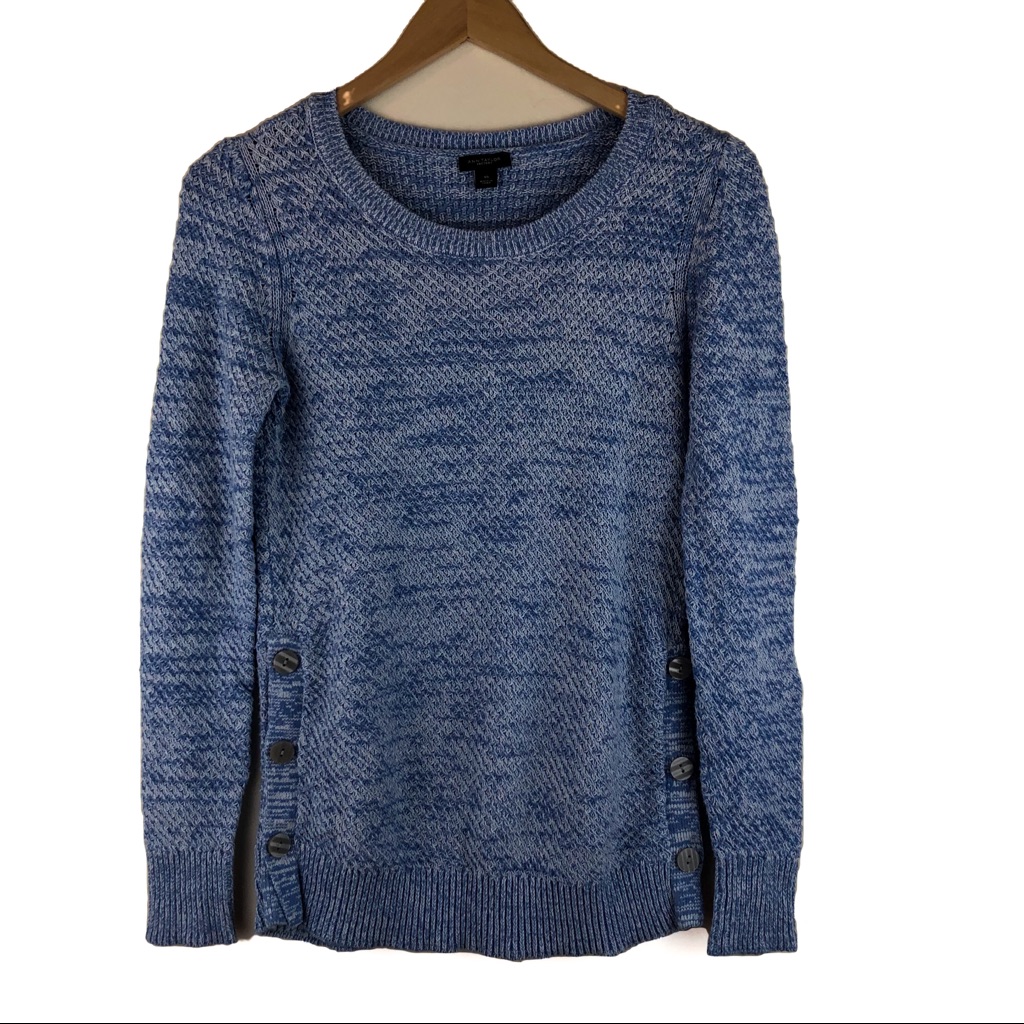 Ann Taylor Factory Long Sleeve Scoop Neck Sweater